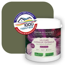 Charger l&#39;image dans la galerie, Peinture écologique Natura Tassili® Les Verts (L&#39;Atelier by Edicolor 193E/193-E/193E1) Intérieur/Extérieur VELOURS
