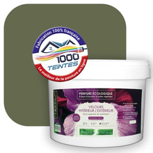 Charger l&#39;image dans la galerie, Peinture écologique Natura Tassili® Les Verts (L&#39;Atelier by Edicolor 193E/193-E/193E1) Intérieur/Extérieur VELOURS
