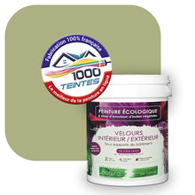Charger l&#39;image dans la galerie, Peinture écologique Natura Tassili® Les Verts (L&#39;Atelier by Edicolor 194C/194-C/194C1) Intérieur/Extérieur VELOURS
