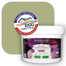 Charger l&#39;image dans la galerie, Peinture écologique Natura Tassili® Les Verts (L&#39;Atelier by Edicolor 194C/194-C/194C1) Intérieur/Extérieur VELOURS
