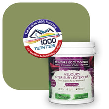 Charger l&#39;image dans la galerie, Peinture écologique Natura Tassili® Les Verts (L&#39;Atelier by Edicolor 194D/194-D/194D1) Intérieur/Extérieur VELOURS
