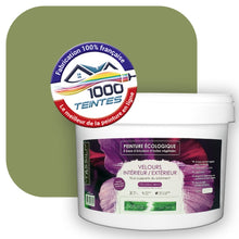 Charger l&#39;image dans la galerie, Peinture écologique Natura Tassili® Les Verts (L&#39;Atelier by Edicolor 194D/194-D/194D1) Intérieur/Extérieur VELOURS
