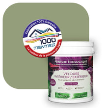 Charger l&#39;image dans la galerie, Peinture écologique Natura Tassili® Les Verts (L&#39;Atelier by Edicolor 195D/195-D/195D1) Intérieur/Extérieur VELOURS
