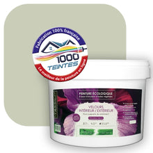 Charger l&#39;image dans la galerie, Peinture écologique Natura Tassili® Les Verts (L&#39;Atelier by Edicolor 196B/196-B/196B1) Intérieur/Extérieur VELOURS
