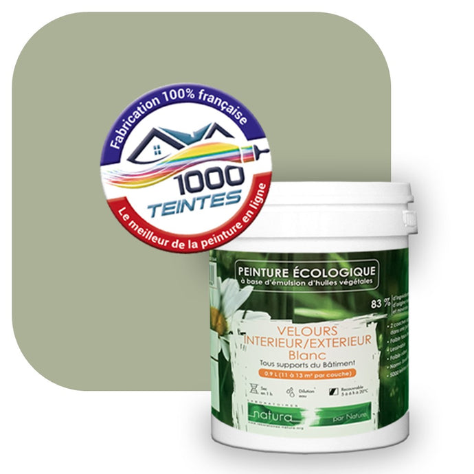 Peinture écologique Natura Tassili® Les Verts (L'Atelier by Edicolor 196D/196-D/196D1) Intérieur/Extérieur VELOURS