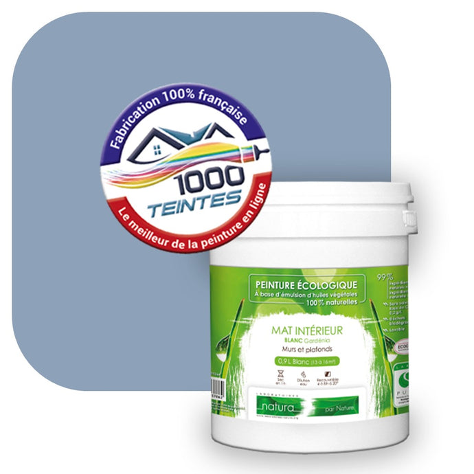 Peinture écologique Natura Tassili® Les Bleus (L'Atelier by Edicolor 144A/144-A/144A1) Intérieur MAT