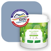 Charger l&#39;image dans la galerie, Peinture écologique Natura Tassili® Les Bleus (L&#39;Atelier by Edicolor 144A/144-A/144A1) Intérieur MAT
