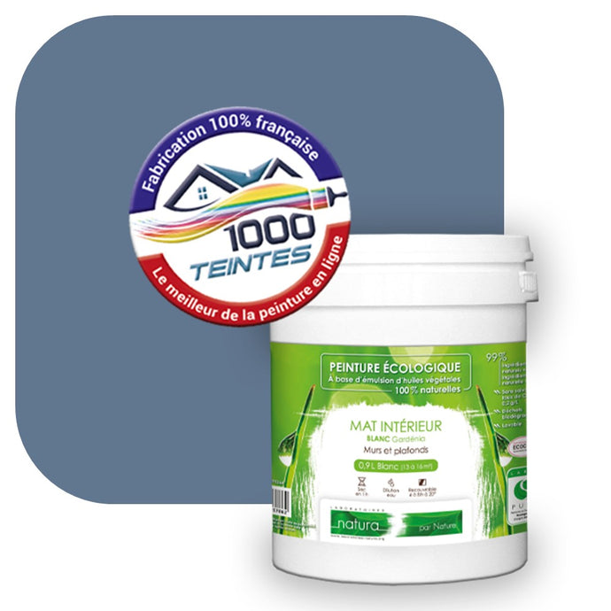 Peinture écologique Natura Tassili® Les Bleus (L'Atelier by Edicolor 144C/144-C/144C1) Intérieur MAT