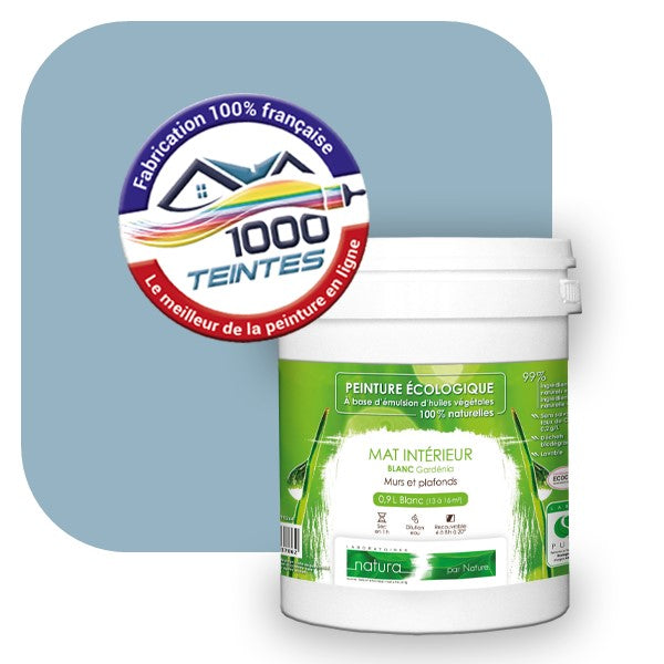 Peinture écologique Natura Tassili® Les Bleus (L'Atelier by Edicolor 153C/153-C/153C1) Intérieur MAT