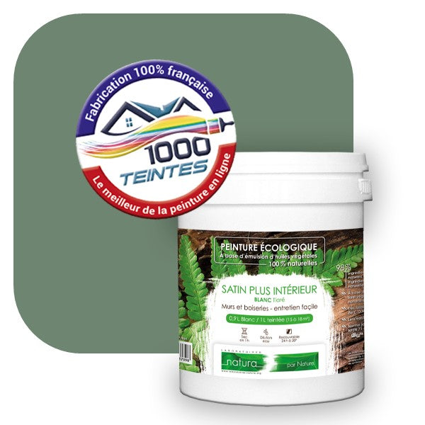 Peinture écologique Natura Tassili® Les Verts (L'Atelier by Edicolor 179E/179-E/179E1) Intérieur SATIN